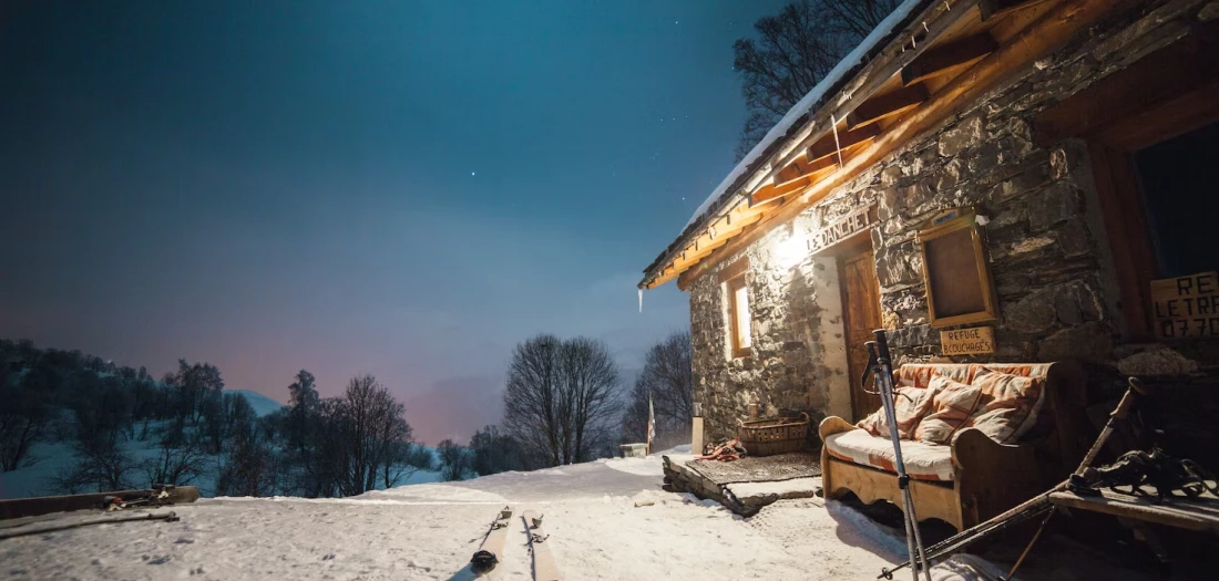 Photo extérieur de l'annexe du chalet