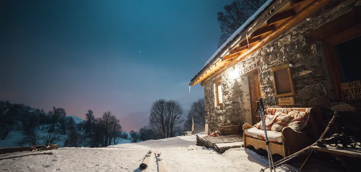 Photo extérieur de l'annexe du chalet